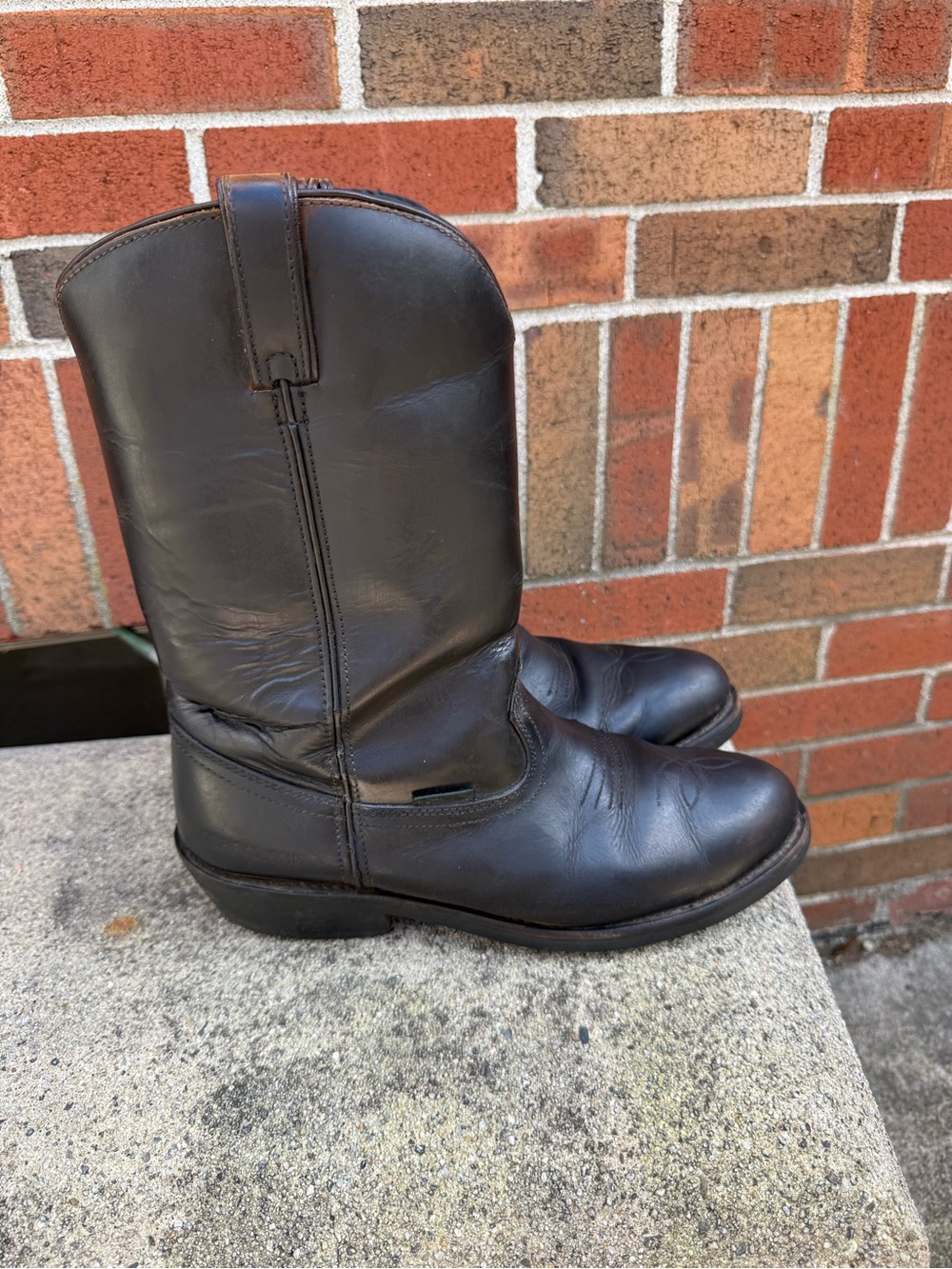 Craftsman Garner Men’s Size 12 Black Leather Western Cowboy Work Boots